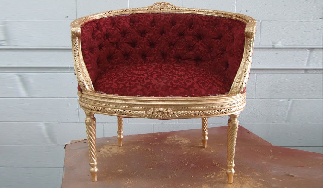 antique furniture gilded restoration